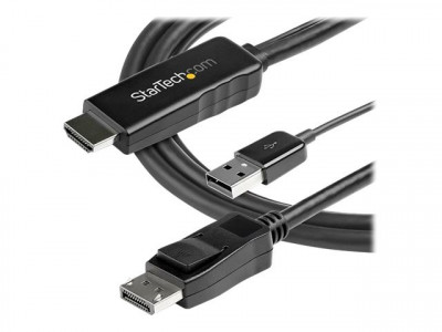Startech : 3M HDMI TO DISPLAYPORT cable 4K 30HZ - USB-POWERED