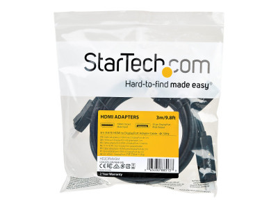 Startech : 3M HDMI TO DISPLAYPORT cable 4K 30HZ - USB-POWERED