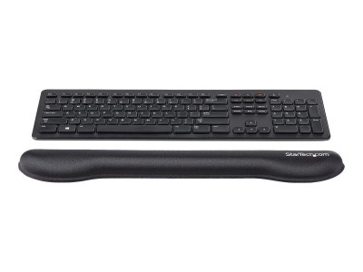 Startech : GEL KEYBOARD WRIST REST - BLACK - ERGONOMIC - NON-SLIP DESIGN