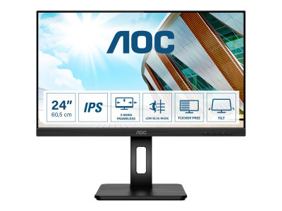 AOC : 23.8IN LED 1920X1080 16:9 4MS 24P2Q USB/HDMI/VGA