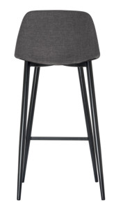 PAPERFLOW Tabouret de bar MUST, set de 2, gris