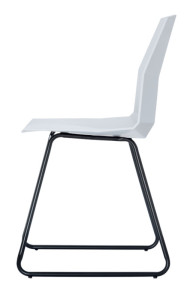 PAPERFLOW Chaise visiteur CUBE, set de 2, noir