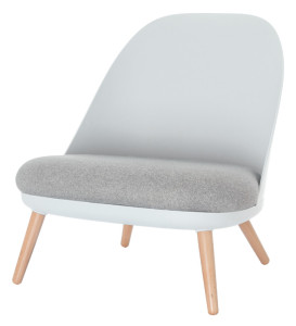 PAPERFLOW Fauteuil visiteur COCOON, blanc