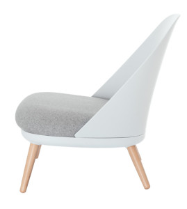 PAPERFLOW Fauteuil visiteur COCOON, blanc