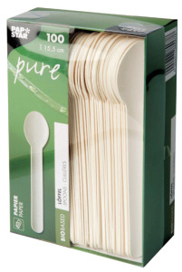 PAPSTAR Cuillère en papier 