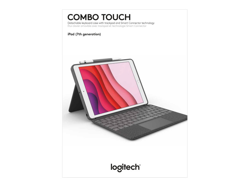 Etui clavier rétroéclairé détachable Logitech Combo Touch pour