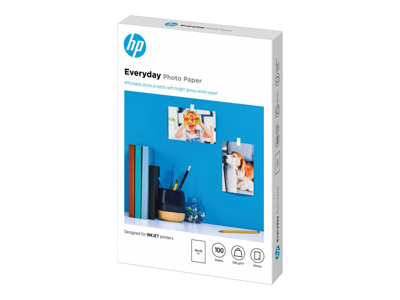 HP : EVERYDAY GLOSSY Photo papier 100 SHT / 10 X 15 CM