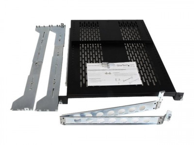 Startech : ESTANTE VENTILADO DESLIZANTE 2U AJUSTABLE PARA RACK 22.7KG