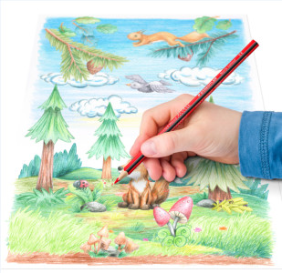 STAEDTLER Crayon de couleur triangulaire Noris colour, étui