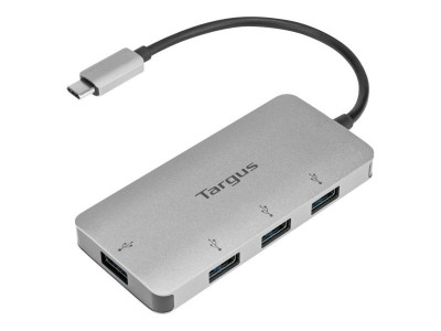 Targus : TARGUS USB-C 4 PORT HUB AL CASE SPACE GREY