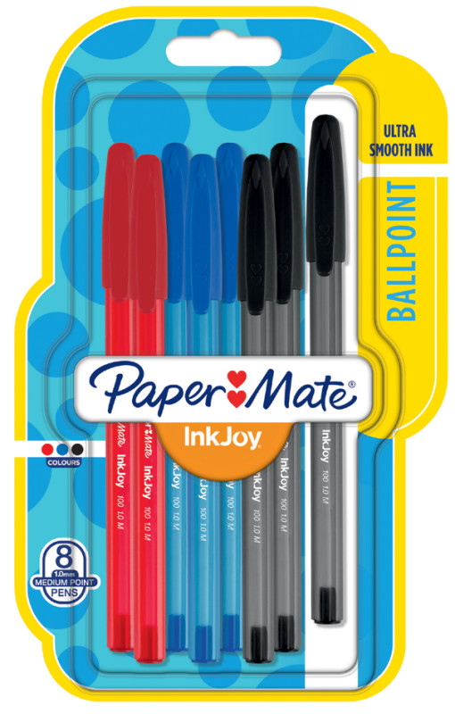 Paper:Mate Stylo à bille InkJoy 100, blister de 8