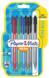 Paper:Mate Stylo à bille InkJoy 100 RT, blister de 8