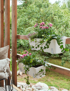 orthex Jardinière BALCONY, largeur : 750 mm, blanc