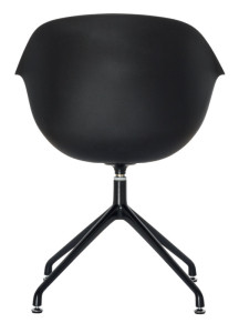 PAPERFLOW Chaise visiteur MOON, set de 2, noir