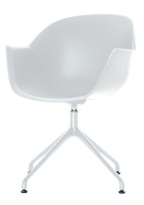 PAPERFLOW Chaise visiteur MOON, set de 2, noir