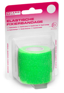 HARO Bande de fixation élastique, 50 mm x 4,5 m, vert clair