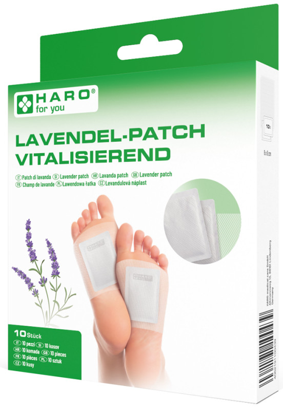 HARO Patch détox lavande, plantes des pieds, blanc