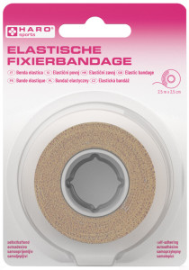 HARO Bande de fixation élastique, 25 mm x 2,5 m, orange