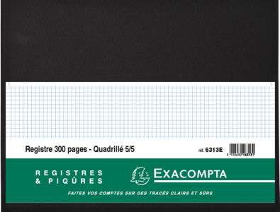 EXACOMPTA Piqûre quadrillé 5x5, 280 x 380 mm horizontal