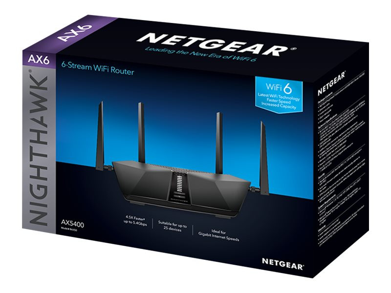 Netgear : NIGHTHAWK AX6 WLAN ROUTER 6 STREAM WIFI 6