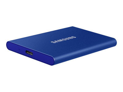 Samsung : SSD PORTABLE T7 1TB USB 3.2 INDIGO BLUE