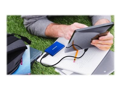 Samsung : SSD PORTABLE T7 1TB USB 3.2 INDIGO BLUE