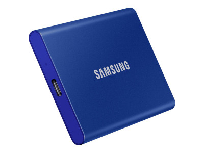 Samsung : SSD PORTABLE T7 1TB USB 3.2 INDIGO BLUE