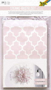 folia Set de création d'étoiles, rose / blanc