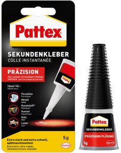 Pattex Colle instantanée Präzision, liquide, tube de 5 g