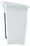 CEP Poubelle mobile à pédale en plastique, 60 litres, blanc CEP Poubelle mobile à pédale en plastique, 60 litres, blanc