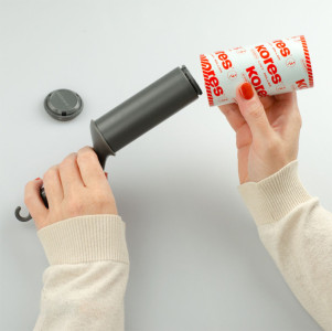 Kores Fussel-Roller mit Griff, 80 Blatt, nachfüllbar