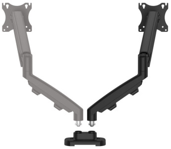 Fellowes TFT-/LCD-Doppel-Monitorarm-Set Eppa, silber