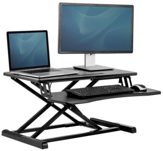 Fellowes Sitz-Steh Workstation Corsivo, schwarz