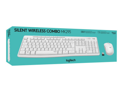 Logitech : MK295 SILENT WIRELESS COMBO OFF WHITE - Français