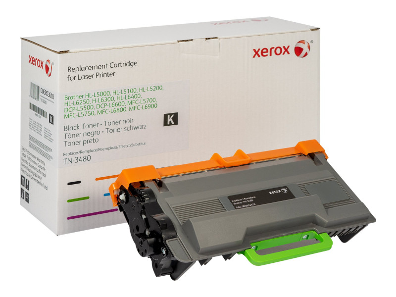 Xerox Black cartouche toner remanufacturé Brother TN3480 - 8000 pages