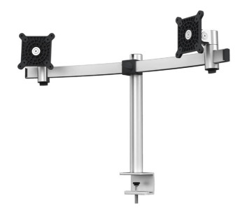DURABLE Support double pour 2 écrans, pince de fixation