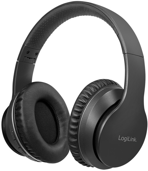 LogiLink Casque Bluetooth V5.0 Active Noise Cancelling, noir