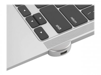 compulocks : LEDGE MACBOOK AIR RETINA JULY 2019-2020 LOCK ADAPTER SILVER