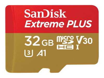 SANDISK : EXTREME PLUS MICROSDHC 32GB SD ADAPTER