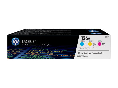 HP : cartouche toner TRI-pack HP 126 A LaserJet