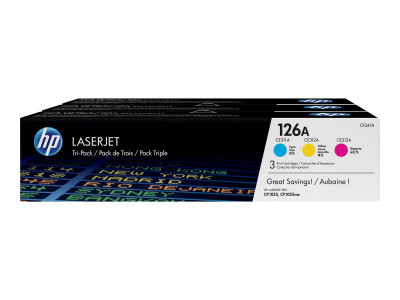 HP : cartouche toner TRI-pack HP 126 A LaserJet