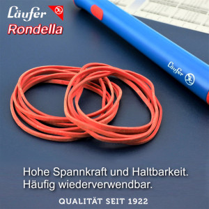 Läufer Gummibänder RONDELLA im Karton, 130 x 10 mm, 500 g