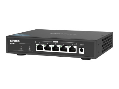Qnap : QSW-1105-5T SWITCH5PORT 2.5GBPS AUTO NEG 2.5G/1G/100M UNMANAG