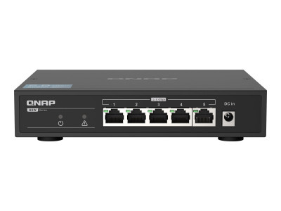 Qnap : QSW-1105-5T SWITCH5PORT 2.5GBPS AUTO NEG 2.5G/1G/100M UNMANAG