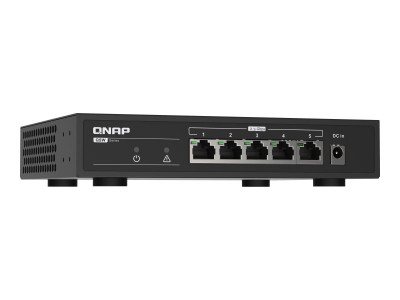 Qnap : QSW-1105-5T SWITCH5PORT 2.5GBPS AUTO NEG 2.5G/1G/100M UNMANAG