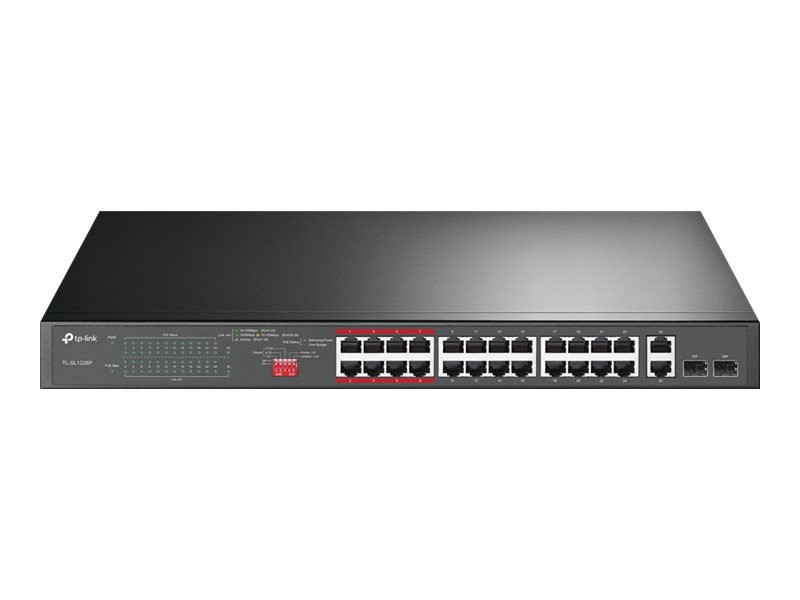 TP-Link : 26-PORT FE POE+ SWITCH 802.3AT/AF 250W POE POWER 1U