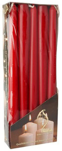 FLAVOUR by Gala Bougies de chandelier, 20 mm, par 10, rouge