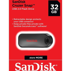 SANDISK : CRUZER SNAP USB FLASH drive 32GB