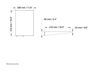 NewStar : LAPTOP SHELF pour 2250/2500-SERIES ASSEMBLY