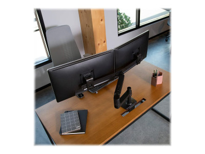 Ergotron : LX DESK DUAL DIRECT ARM MATTE BLACK